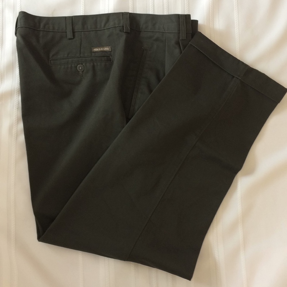 Men's Savane Pants 38x30 Pleated Front Cuffed Leg Cotton
